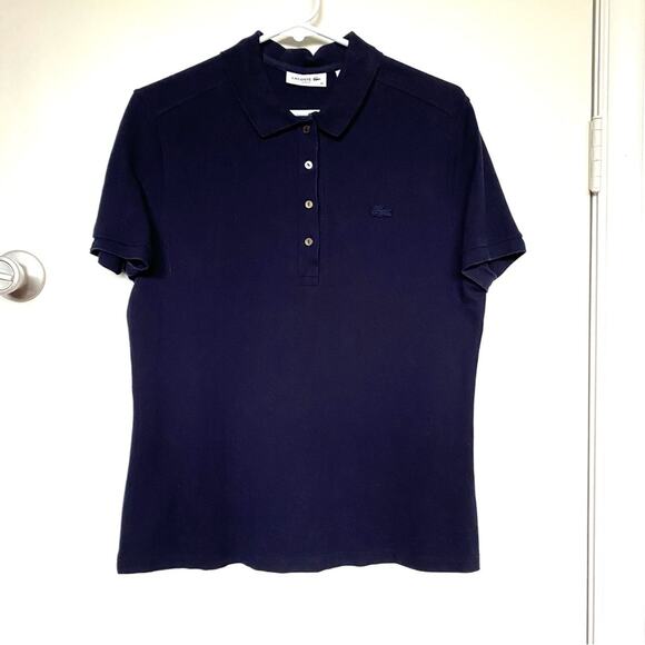 Lacoste Men’s Navy Slim Fit Polo - Picture 1 of 4